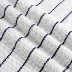 Áo Polo Dệt Kim By Cotton Melange Xám Sọc To