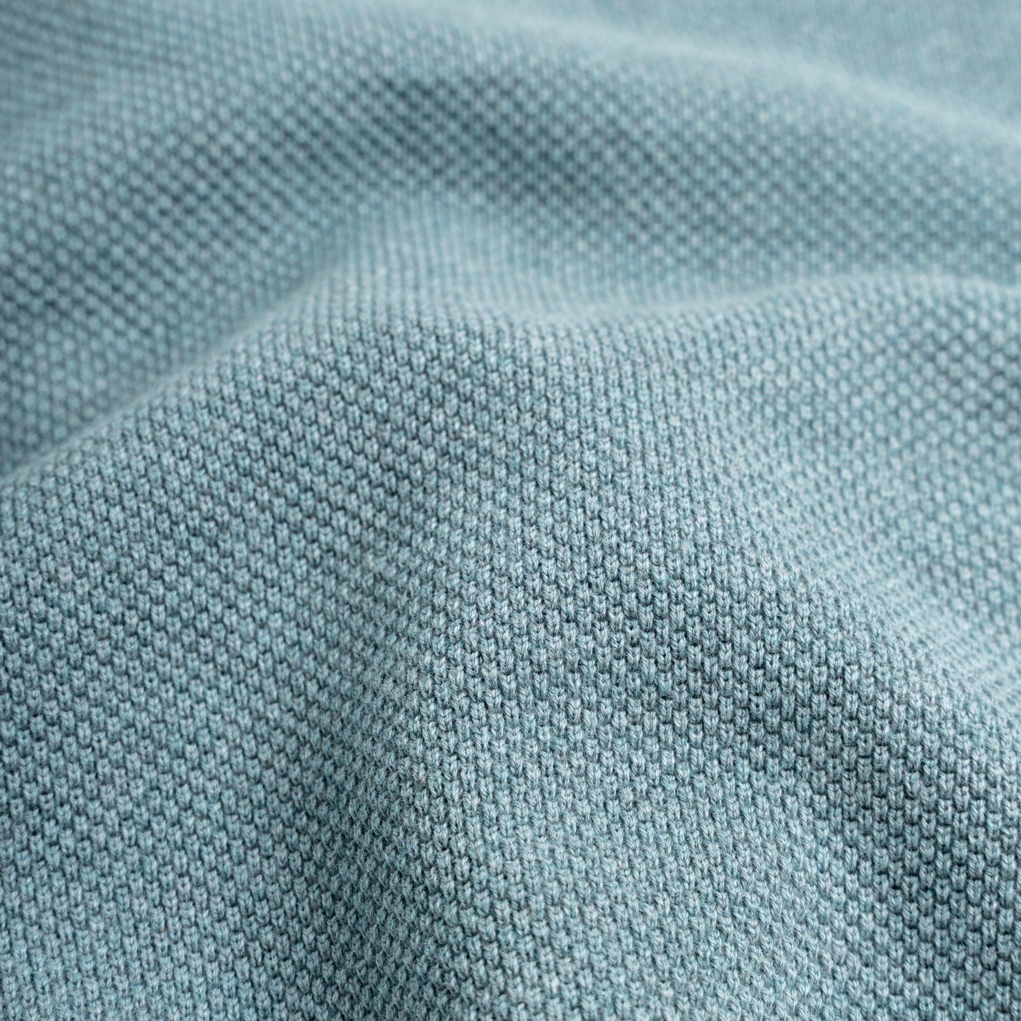 Áo Polo Dệt Kim By Cotton Melange Xanh Lam SS2