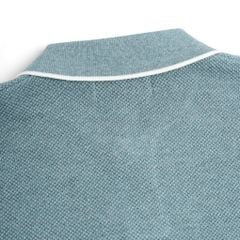 Áo Polo Dệt Kim By Cotton Melange Xanh Lam SS2