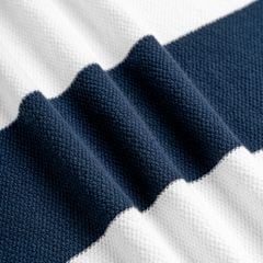 Áo Polo Dệt Kim By Cotton Thêu Ngựa Sọc Trắng - Xanh Đen