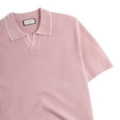 Áo Polo Dệt Kim By Cotton Visco Hồng