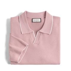 Áo Polo Dệt Kim By Cotton Visco Hồng