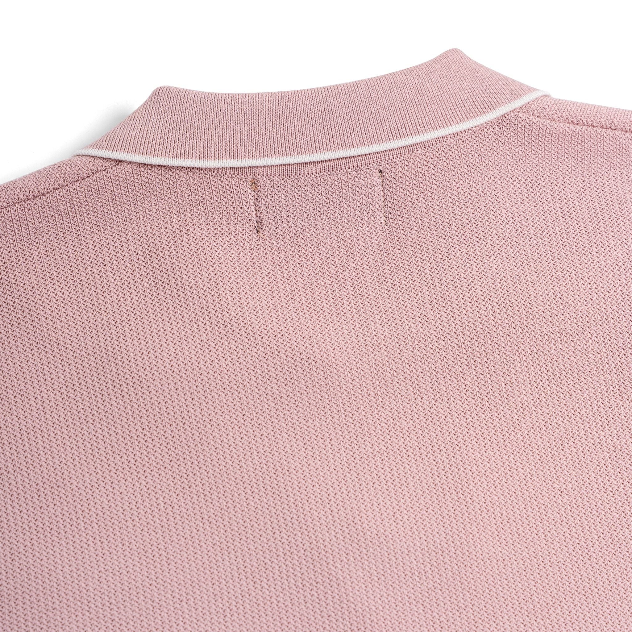 Áo Polo Dệt Kim By Cotton Visco Hồng