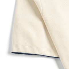 Áo Polo Dệt Kim By Cotton Visco Kem