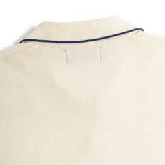 Áo Polo Dệt Kim By Cotton Visco Kem