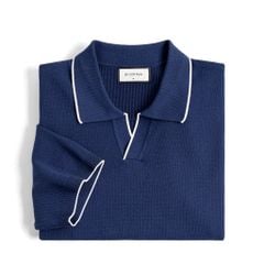 Áo Polo Dệt Kim By Cotton Visco Xanh Đen