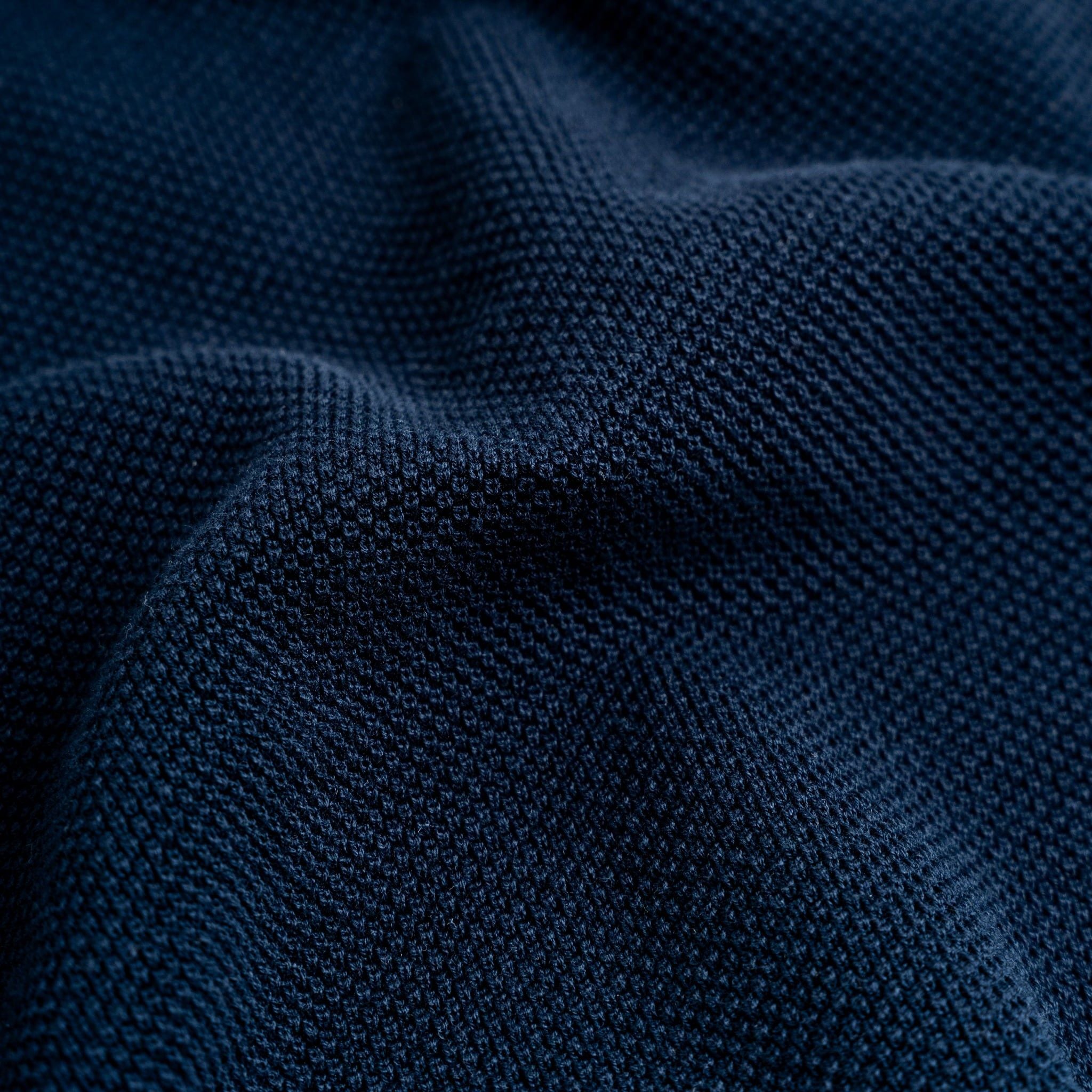 Áo Polo Dệt Kim By Cotton Melange Xanh Đen SS2