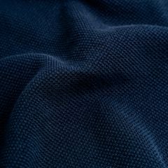 Áo Polo Dệt Kim By Cotton Melange Xanh Đen SS2