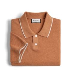 Áo Polo Nam Dệt Kim By Cotton Melange C.gạch SS2