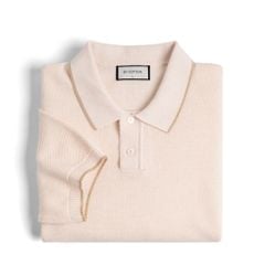 Áo Polo Dệt Kim By Cotton Melange Hồng SS2