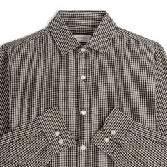 Áo Sơ Mi Nam By Cotton Linen Caro Đen