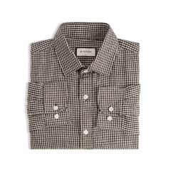 Áo Sơ Mi Nam By Cotton Linen Caro Đen