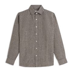 Áo Sơ Mi Nam By Cotton Linen Caro Đen