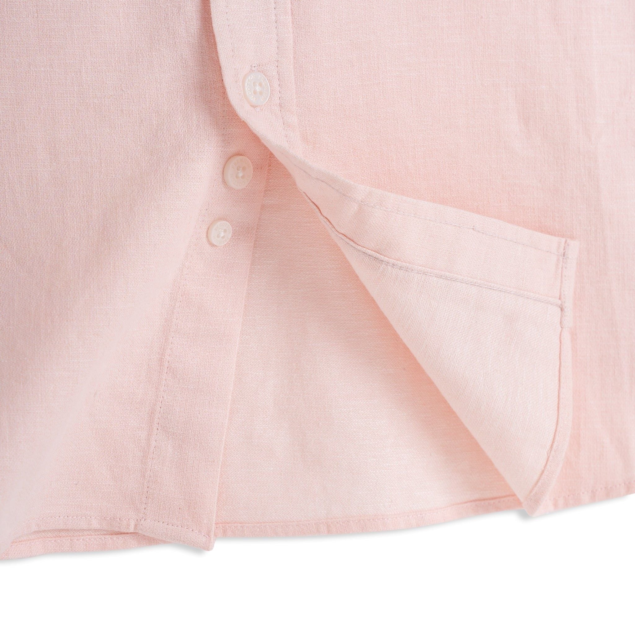 Áo Sơ Mi Nam By Cotton Linen Hồng