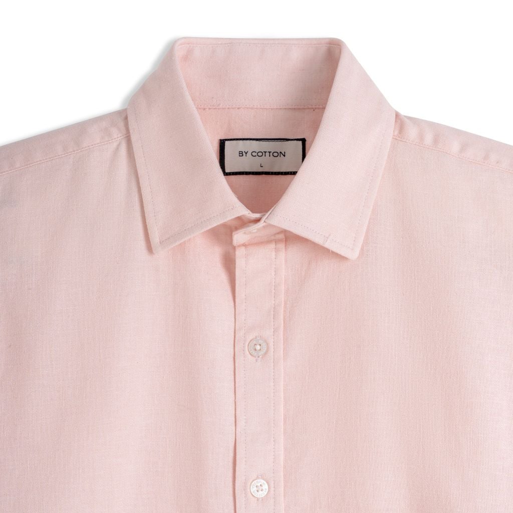 Áo Sơ Mi Nam By Cotton Linen Hồng