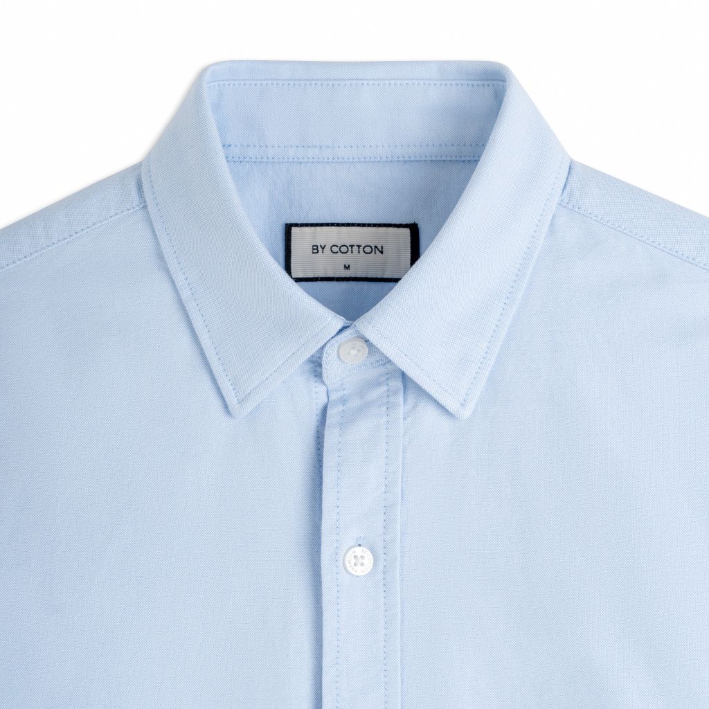 Áo Sơ Mi Nam By Cotton Oxford Xanh Nhạt