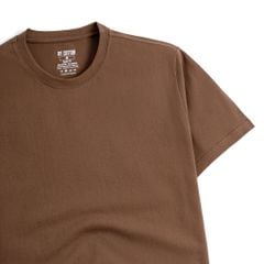 Áo Thun Cổ Tròn Form Slimfit - Màu Nâu