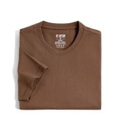 Áo Thun Cổ Tròn Form Slimfit - Màu Nâu