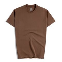 Áo Thun Cổ Tròn Form Slimfit - Màu Nâu