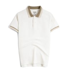 Áo Thun Polo By Cotton 2Layer Kem Phối Bo