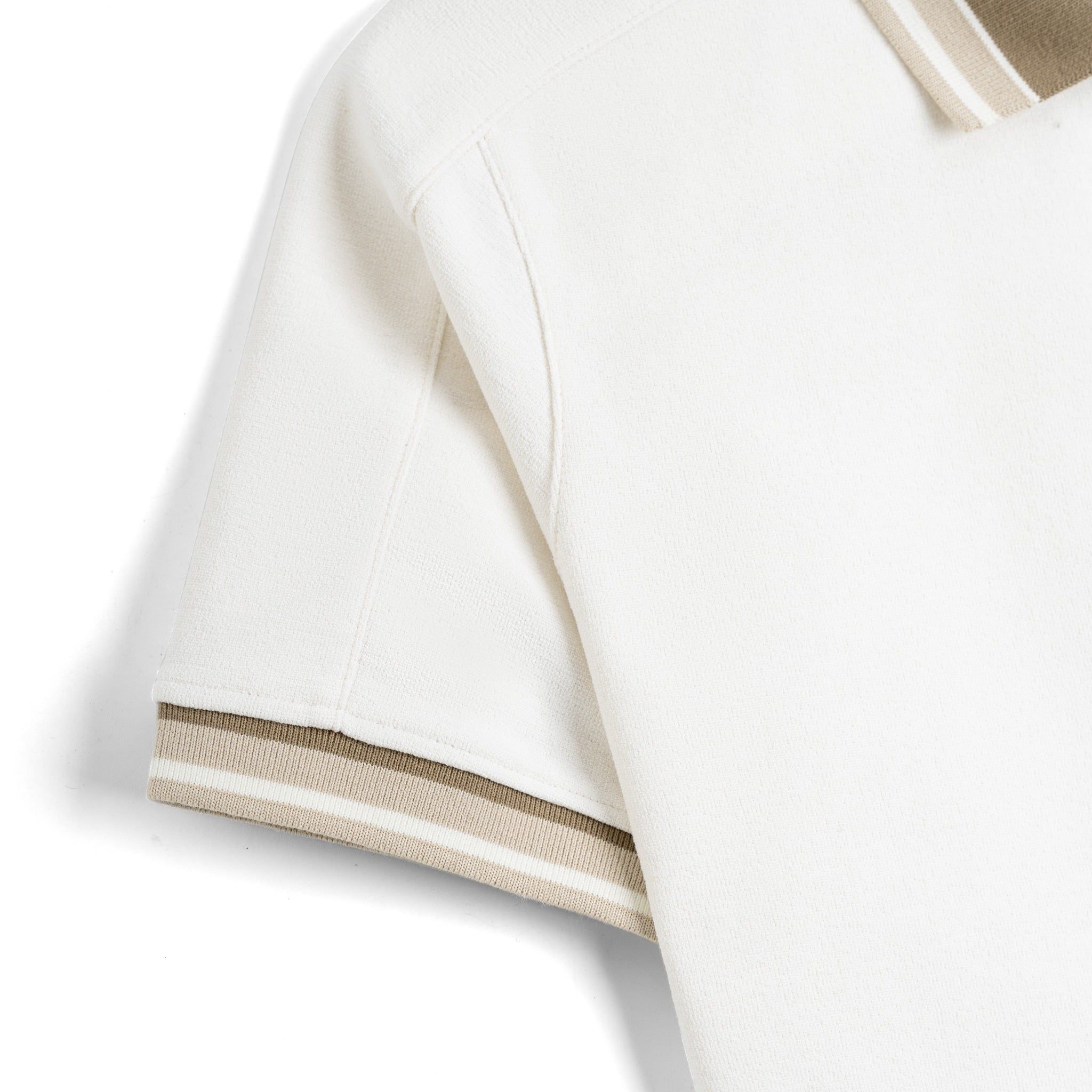 Áo Thun Polo By Cotton 2Layer Kem Phối Bo