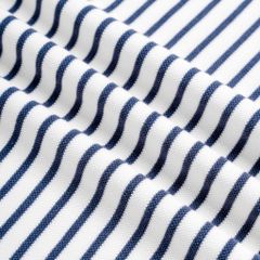 Áo Thun Polo By Cotton 2Layer Sọc Nhỏ Trắng Xanh