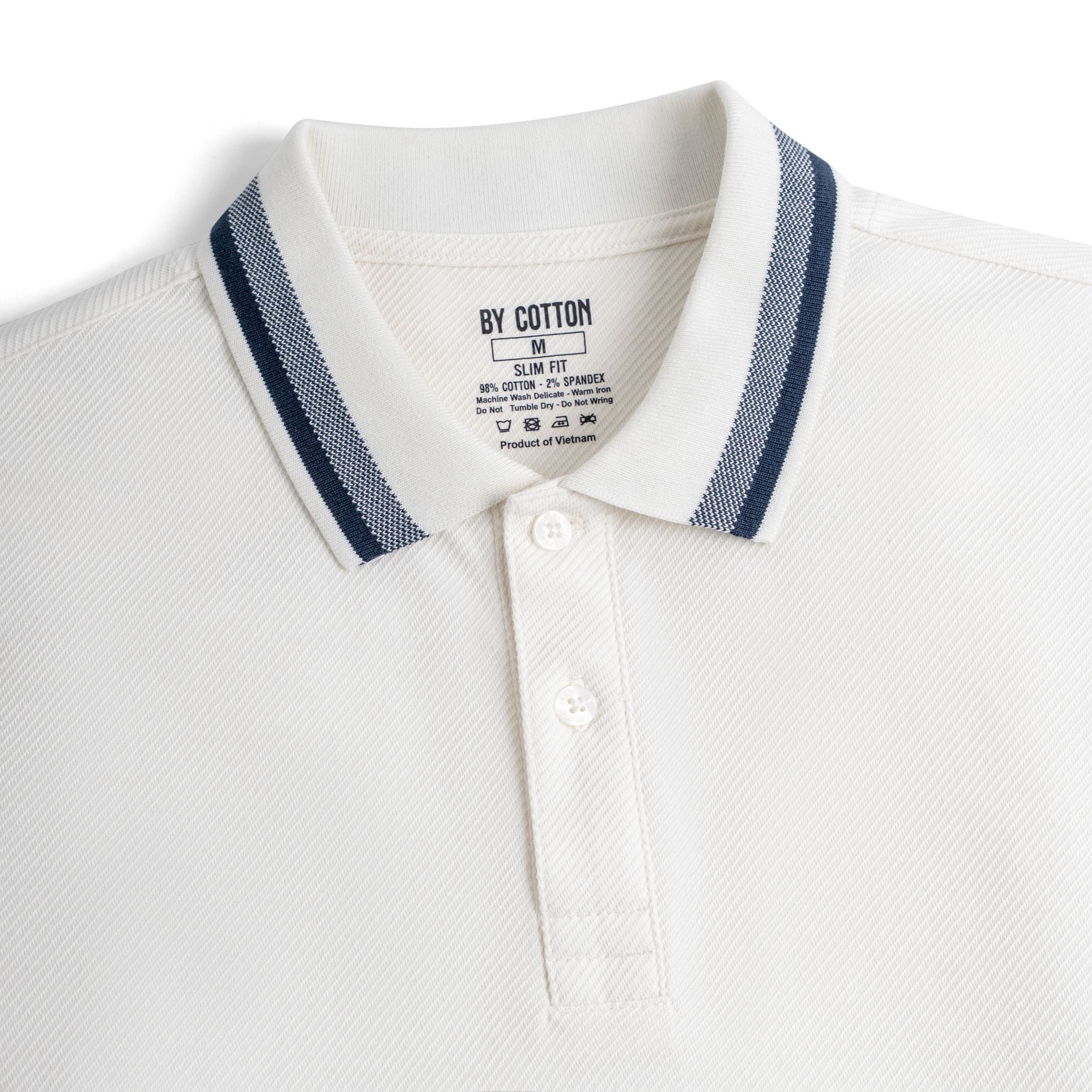 Áo Thun Polo By Cotton Gân Phối Bo