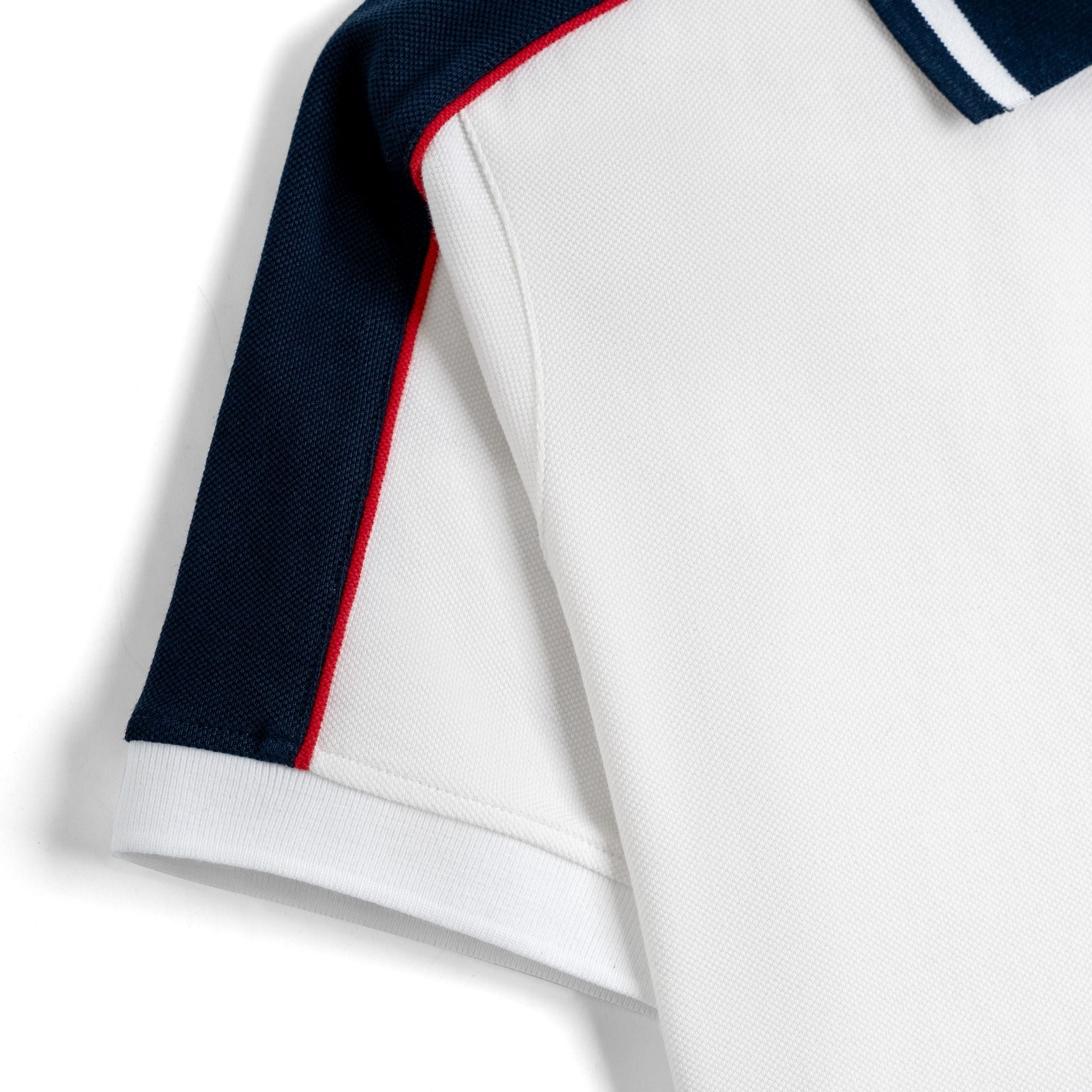 Áo Thun Polo By Cotton Phối Vai In B