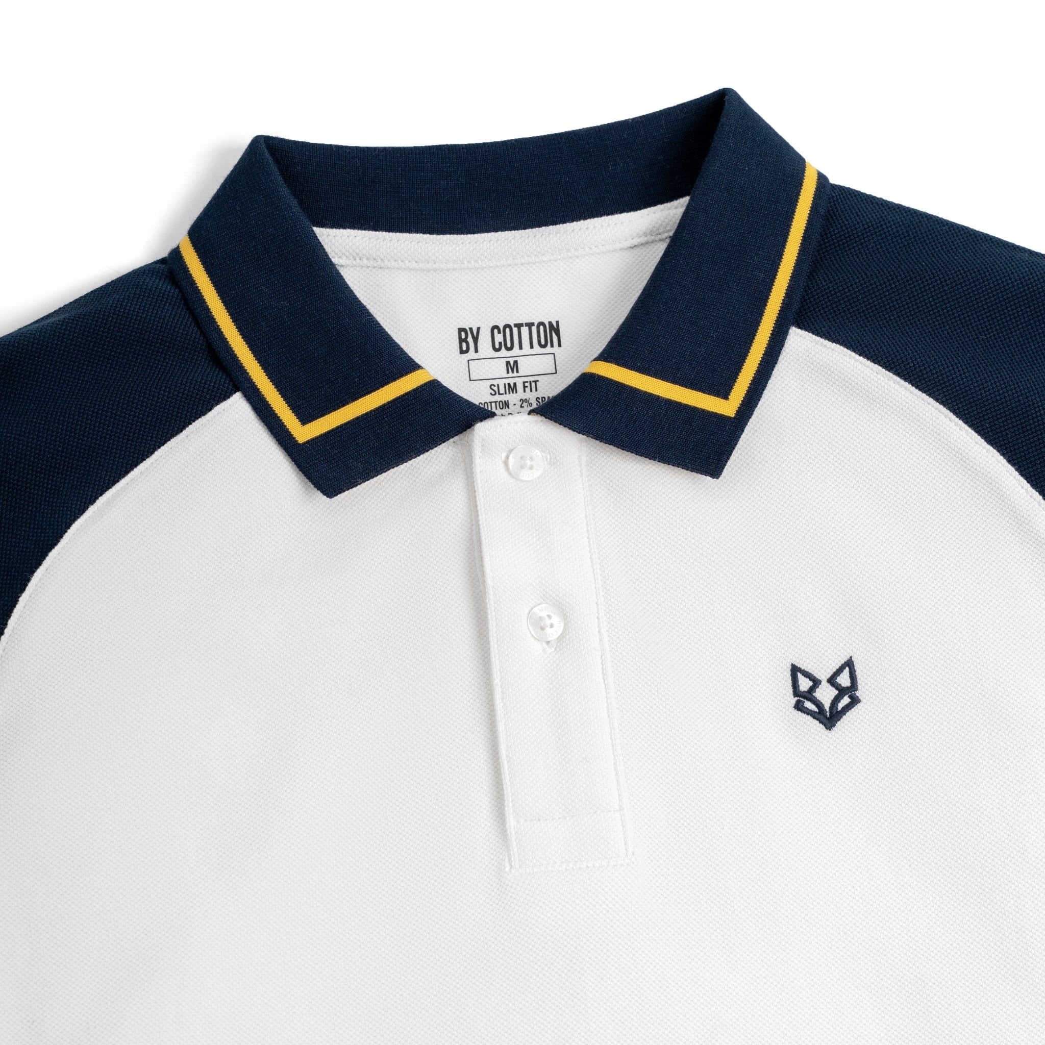 Áo Thun Polo By Cotton Raglan Thêu Fox Phối Bo