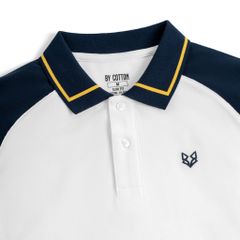 Áo Thun Polo By Cotton Raglan Thêu Fox Phối Bo