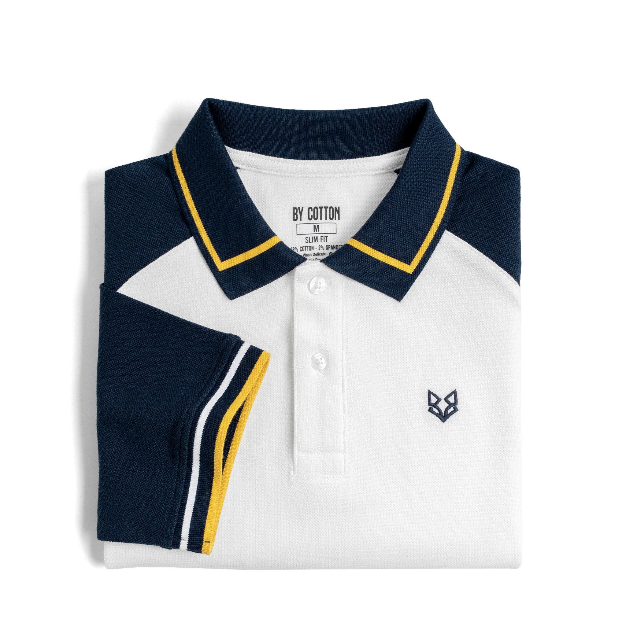 Áo Thun Polo By Cotton Raglan Thêu Fox Phối Bo