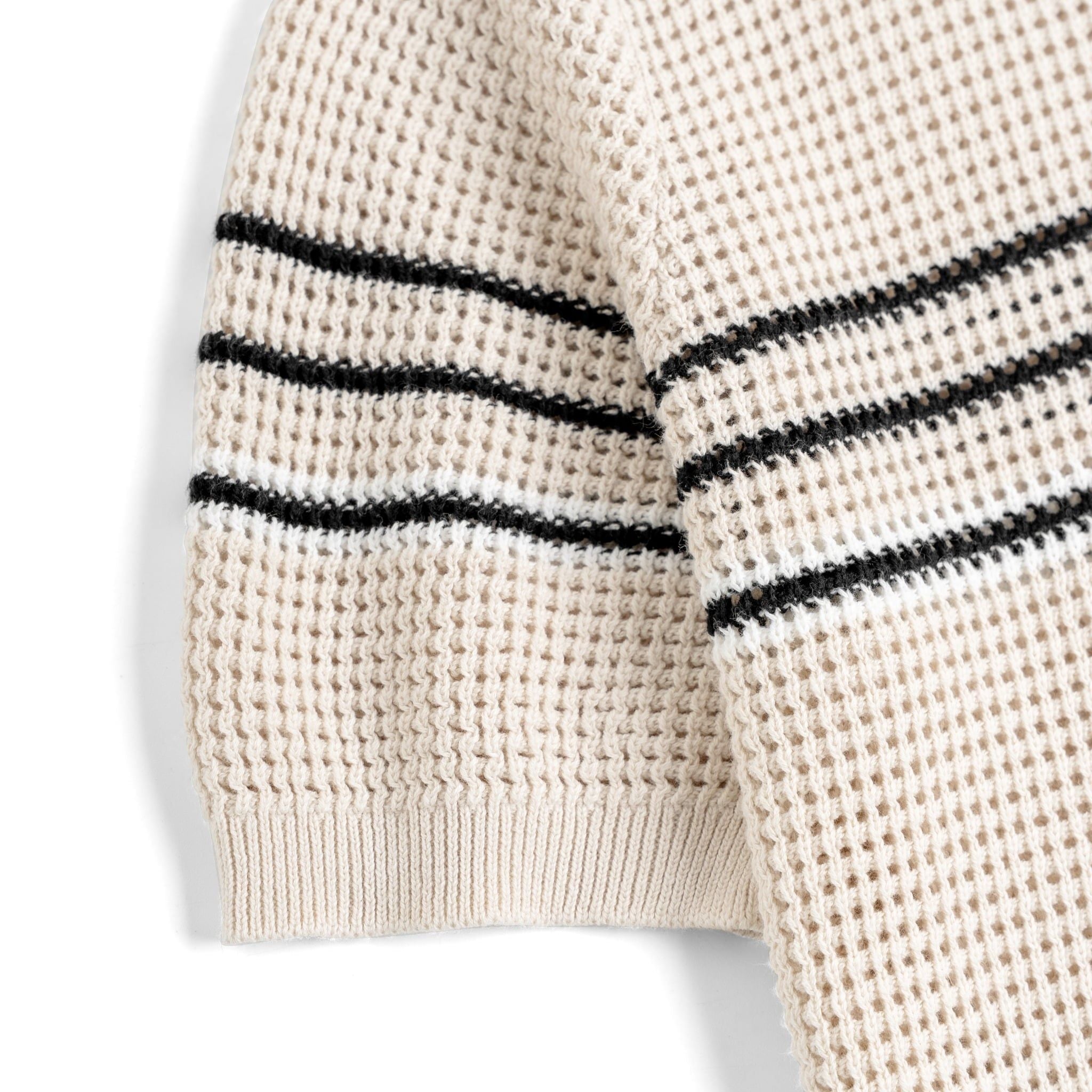 Áo Polo Dệt Kim By Cotton Be Lỗ Sọc Ngực