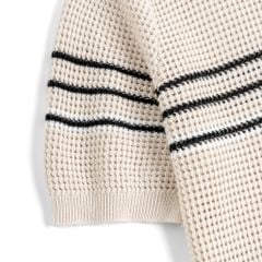 Áo Polo Dệt Kim By Cotton Be Lỗ Sọc Ngực