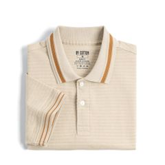 Áo Thun Polo Nam By Cotton Gân Be