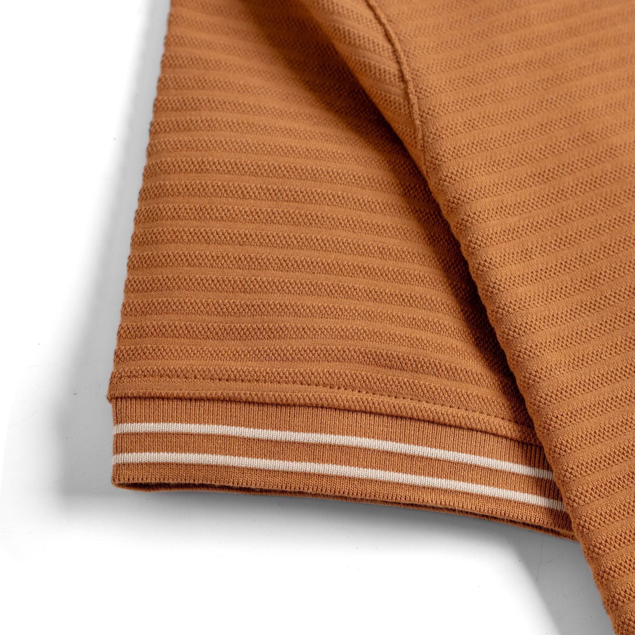 Áo Thun Polo Nam By Cotton Gân Cam Đất