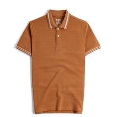 Áo Thun Polo Nam By Cotton Gân Cam Đất