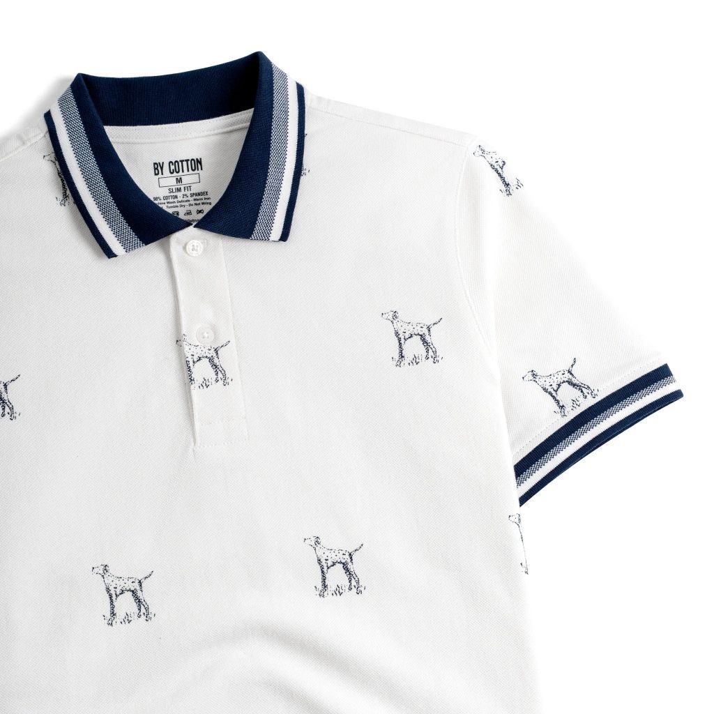 Áo Thun Polo Nam By Cotton In Icon Dalmatian