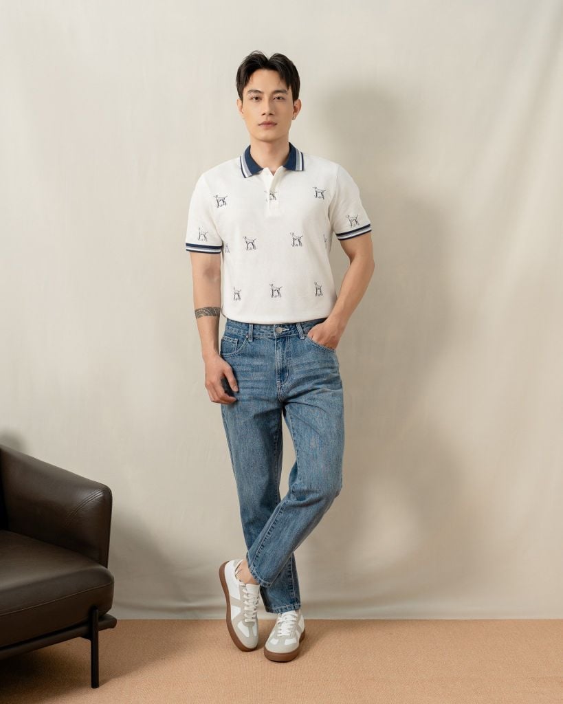 Áo Thun Polo Nam By Cotton In Icon Dalmatian