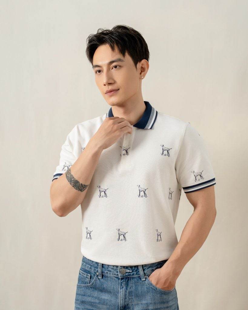 Áo Thun Polo Nam By Cotton In Icon Dalmatian