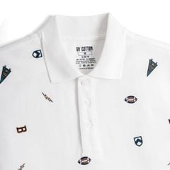 Áo Thun Polo Nam By Cotton Pique In Icon Football