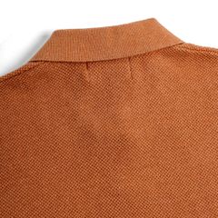 Áo Thun Polo Nam Dệt Kim By Cotton Melange Cam Gạch