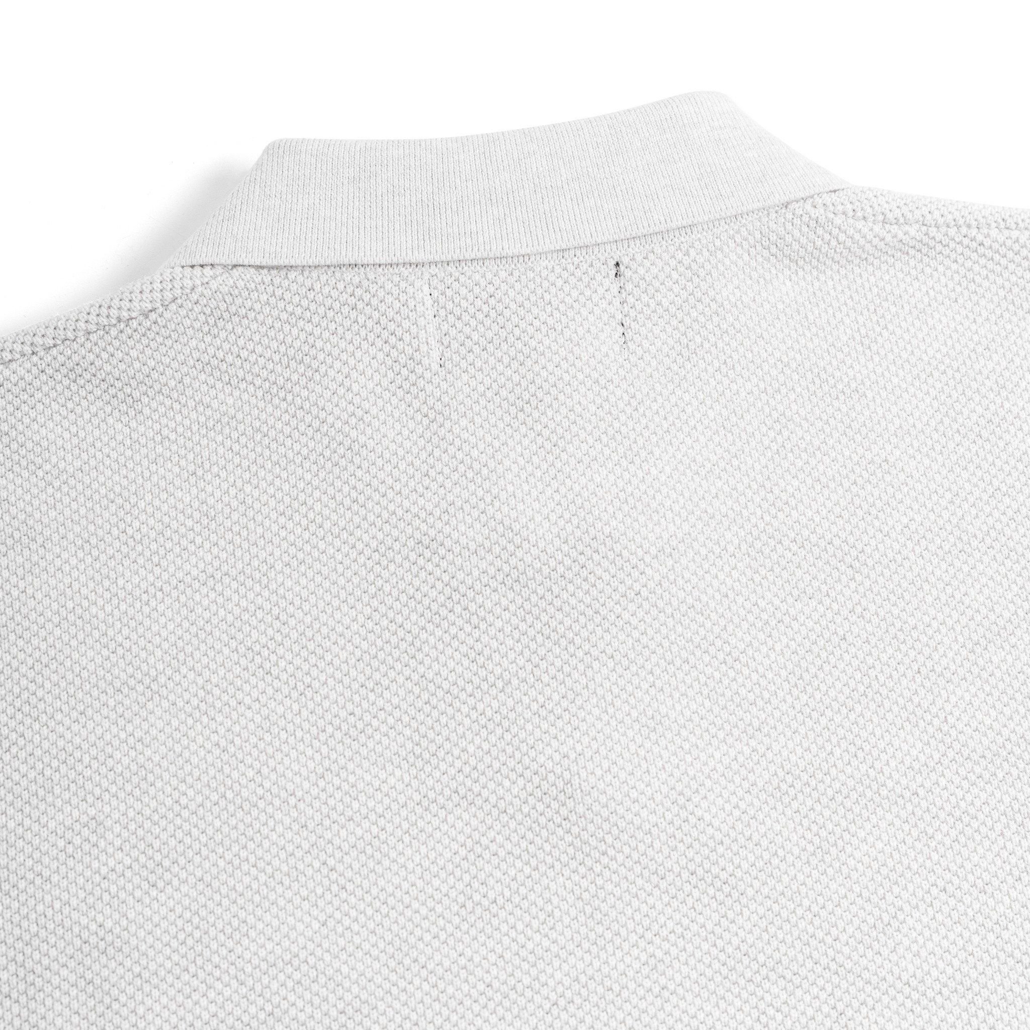 Áo Thun Polo Nam Dệt Kim By Cotton Melange Xám Nhạt