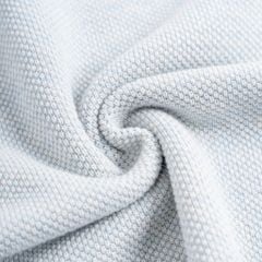 Áo Thun Polo Nam Dệt Kim By Cotton Melange Xanh Pastel