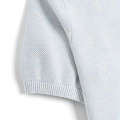 Áo Thun Polo Nam Dệt Kim By Cotton Melange Xanh Pastel