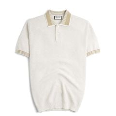 Áo Polo Dệt Kim By Cotton Melange Phối Bo