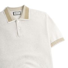 Áo Polo Dệt Kim By Cotton Melange Phối Bo