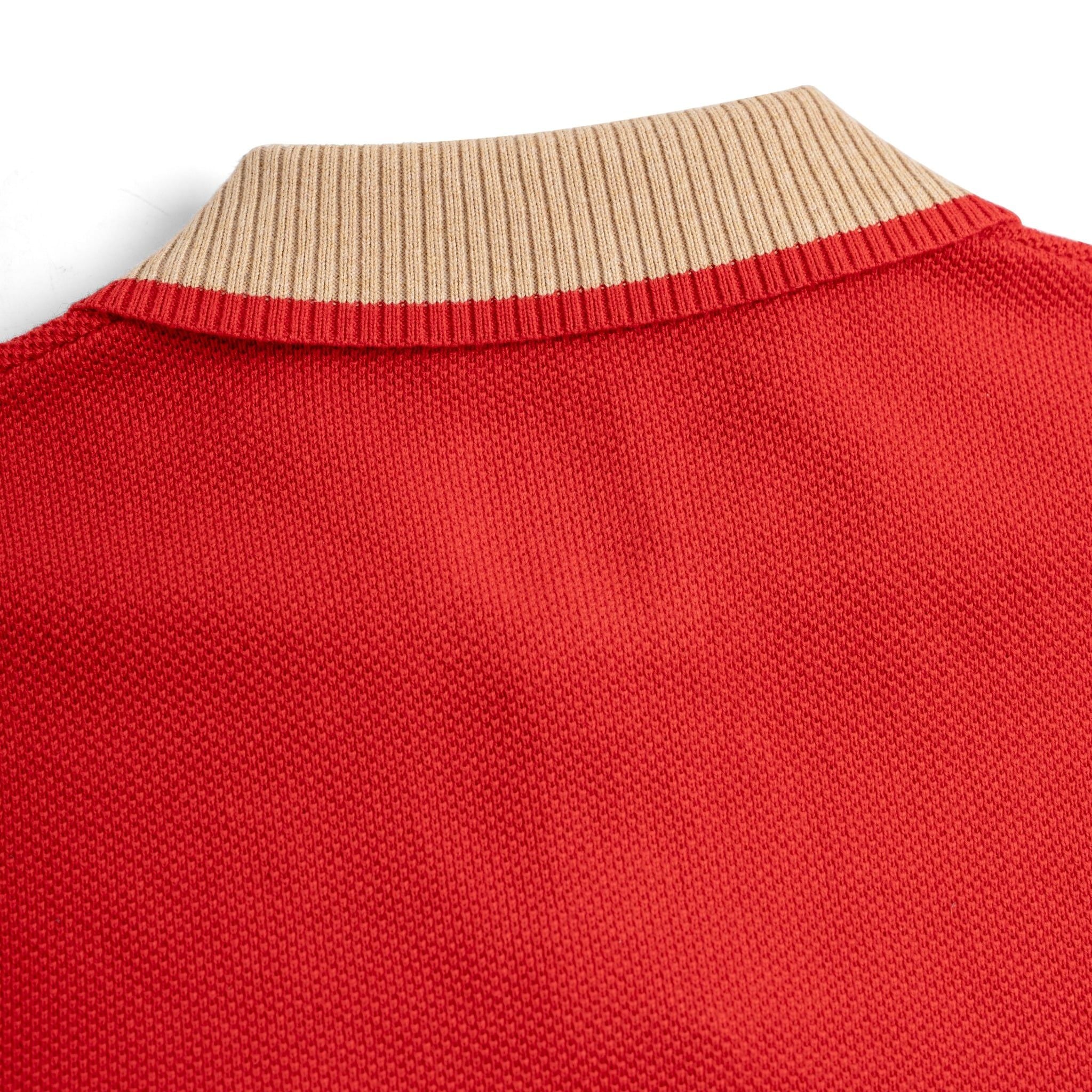 Áo Polo Dệt Kim By Cotton Melange Phối Bo