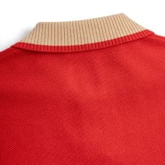 Áo Polo Dệt Kim By Cotton Melange Phối Bo