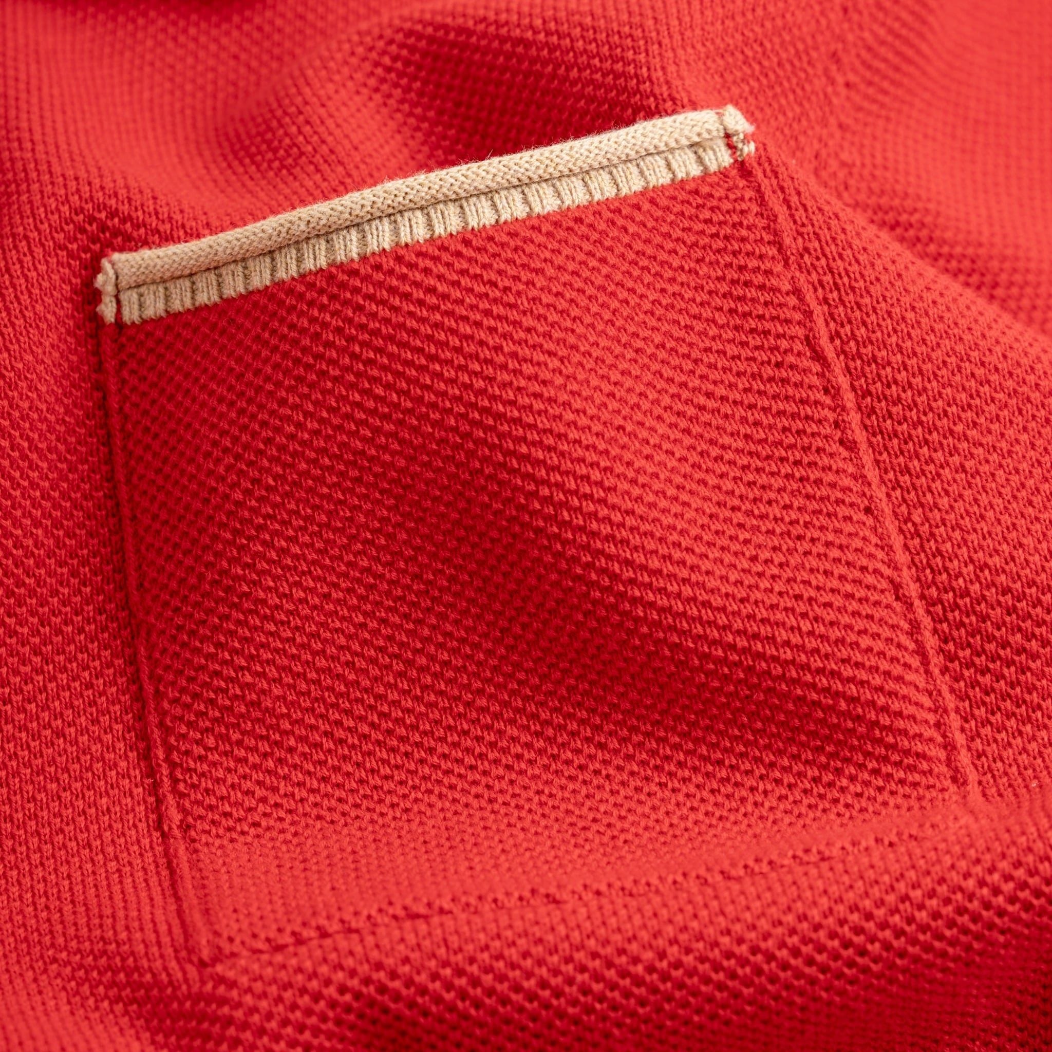 Áo Polo Dệt Kim By Cotton Melange Phối Bo