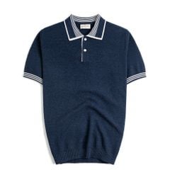 Áo Polo Dệt Kim By Cotton Melange Phối Bo
